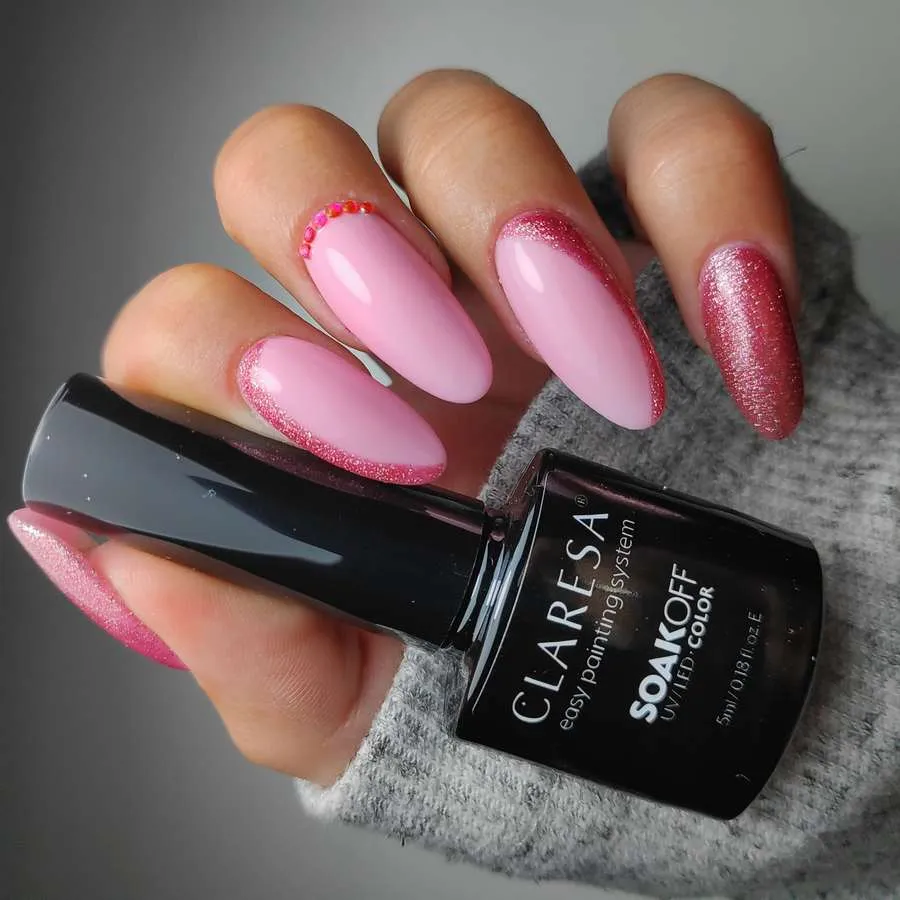 foto claresa manicura full glitter 5