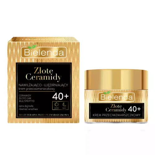 imagen crema reafirmante 40 bielenda golden ceramides caja
