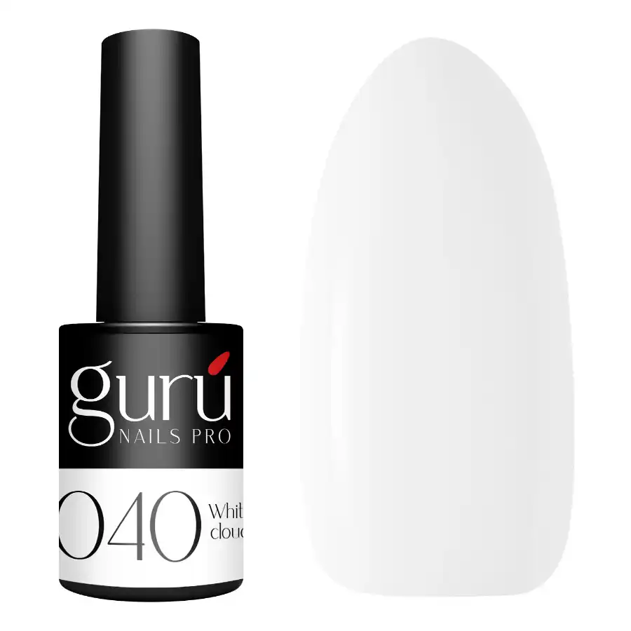 imagen esmalte semipermanente 040 white cloud guru tip