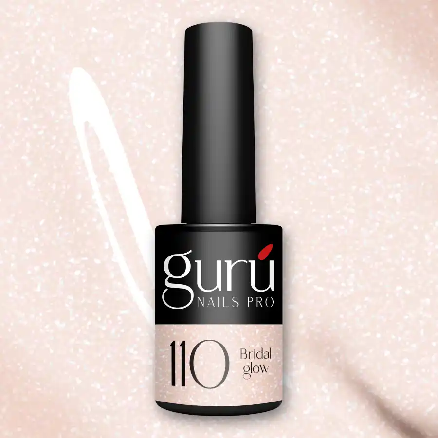imagen esmalte semipermanente 110 bridal glow guru