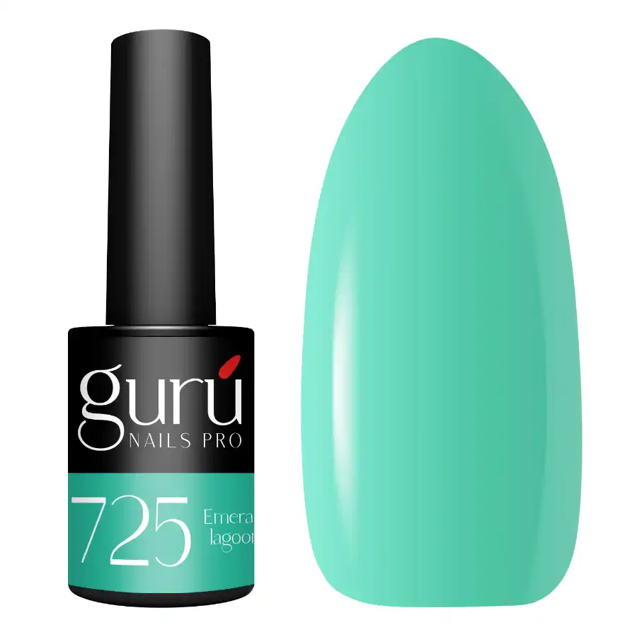 imagen esmalte semipermanente 725 emerald lagoon guru tip