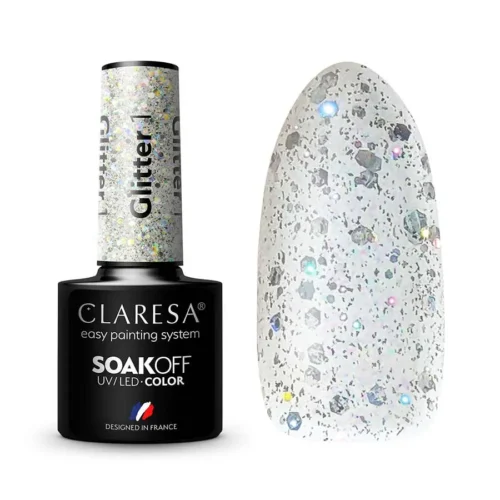 foto esmalte semipermanente claresa glitter 01