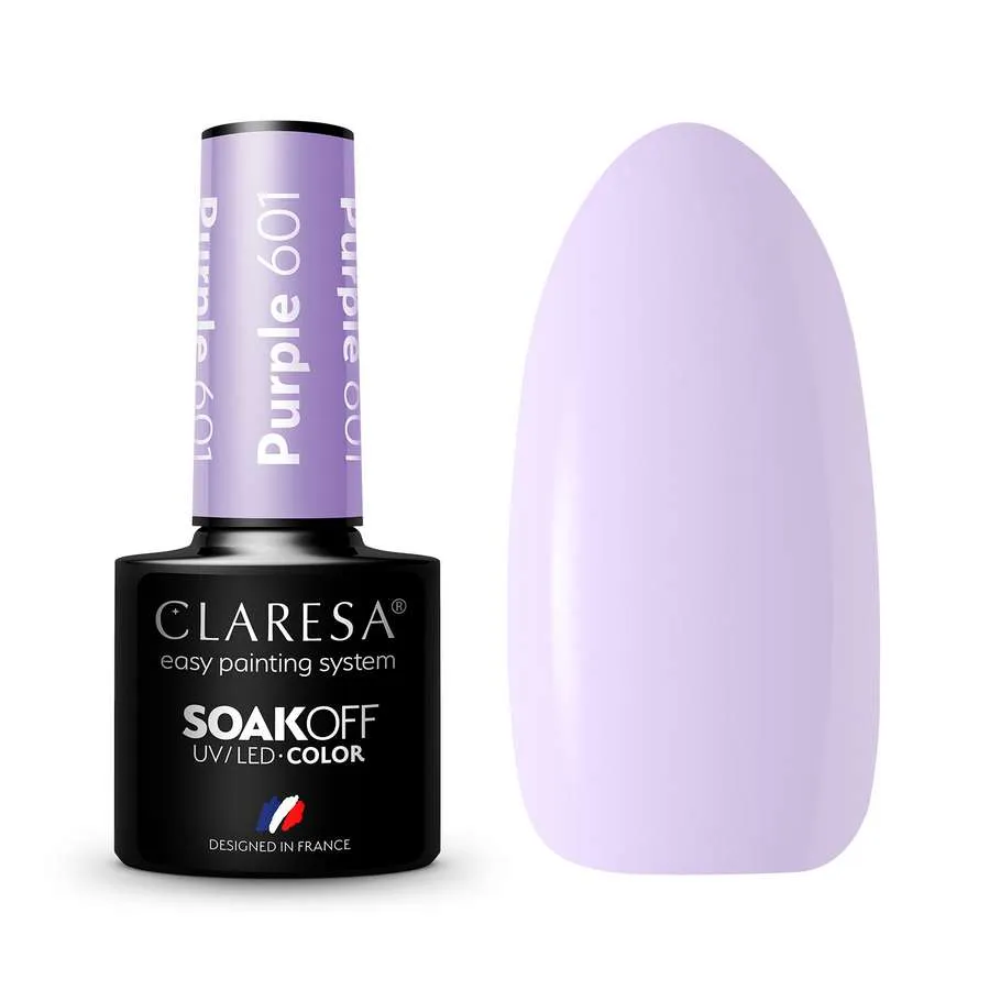 foto foto esmalte semipermanente morado claresa 601