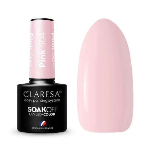 foto esmalte semipermanente rosa claresa 504