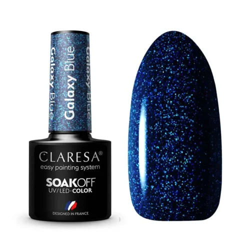 foto esmalte semipermanente galaxy claresa blue