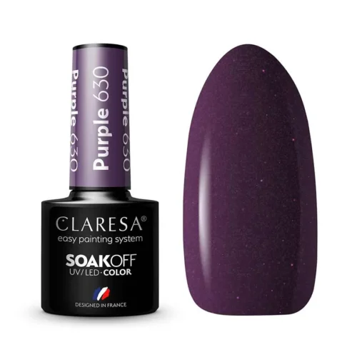 foto esmalte semipermanente morado claresa 630