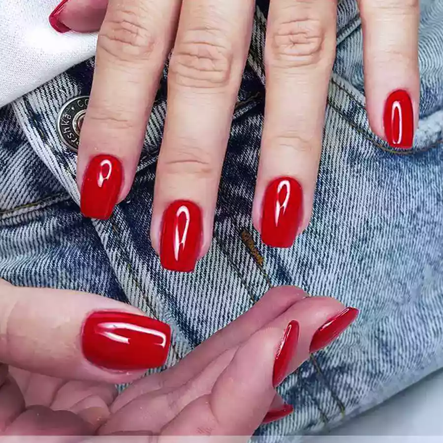 imagen guru manicura semipermanente 310 ferrari red jeans