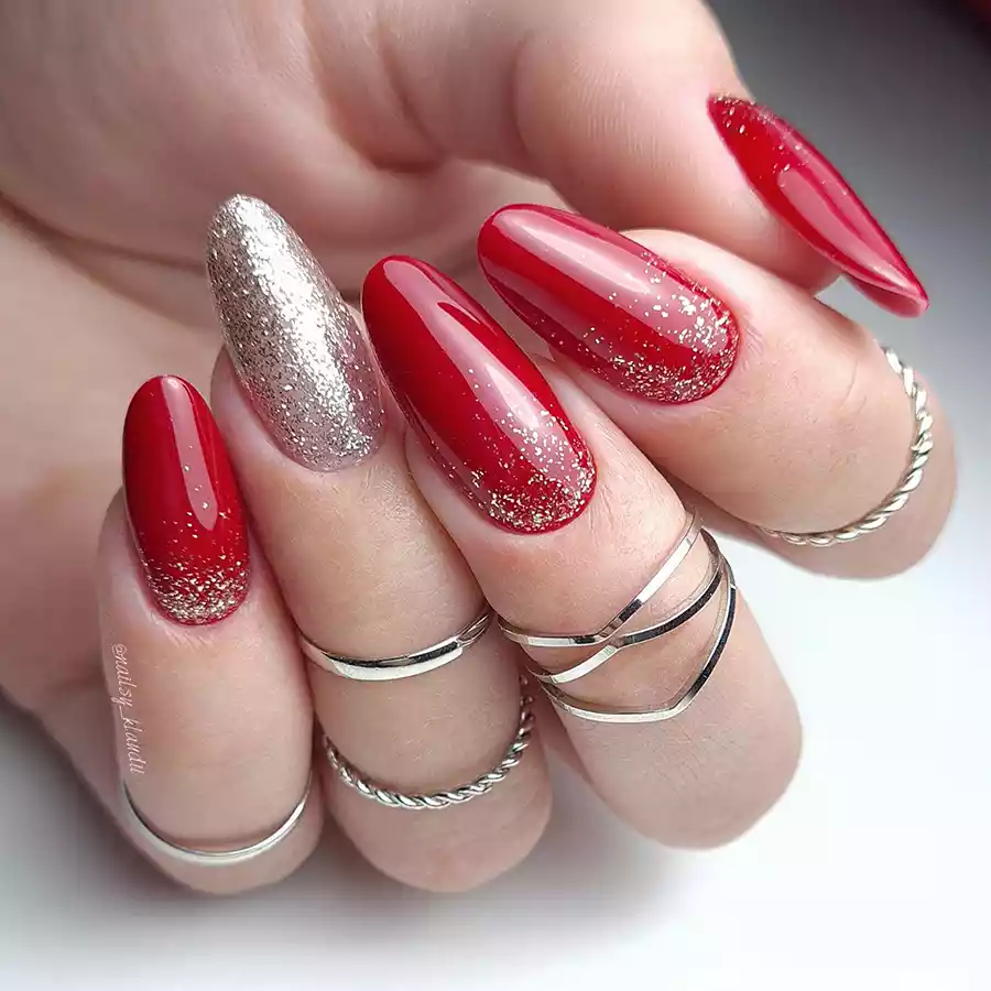 imagen guru manicura semipermanente 315 crimson glory glitter