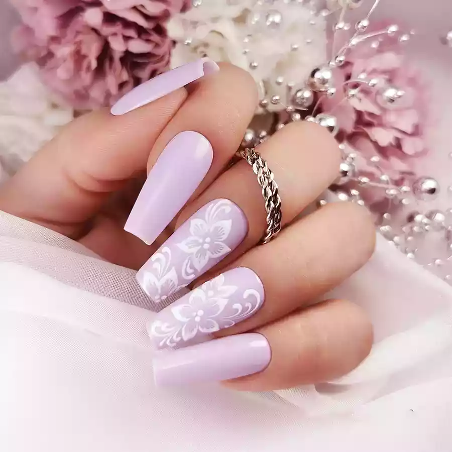 imagen guru manicura semipermanente 510 fairy lilac flores
