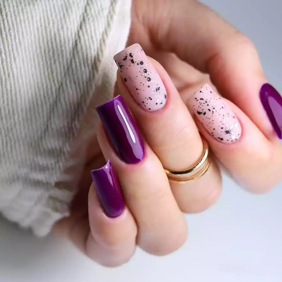 imagen guru manicura semipermanente 580 deep amethyst diseño