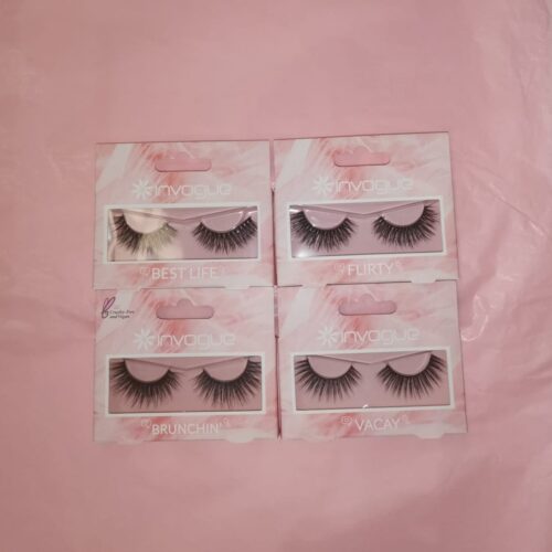 24 Pestañas postizas Invogue - Lote N137