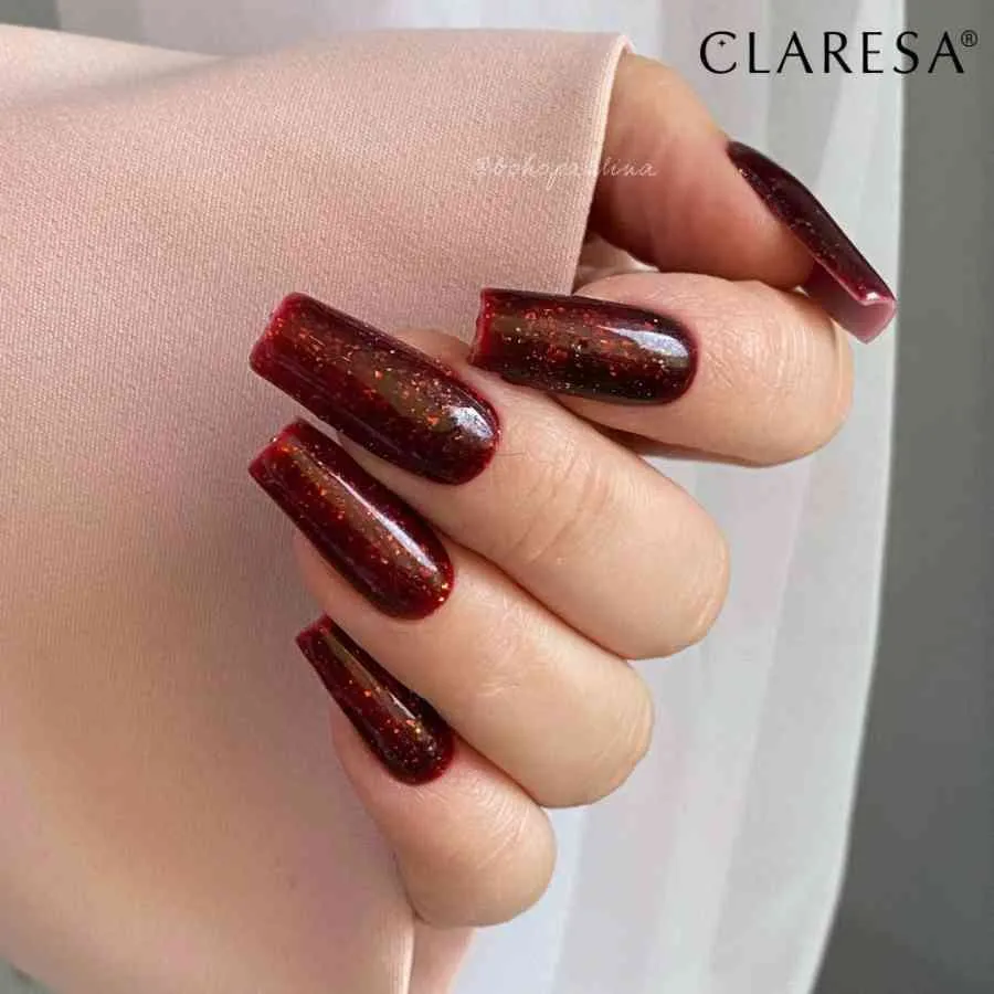 imagen manicura base semipermanente-rainbow jello claresa cherry