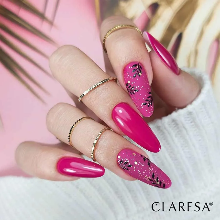 foto manicura top coat semipermanente mate no wipe bubble oro claresa