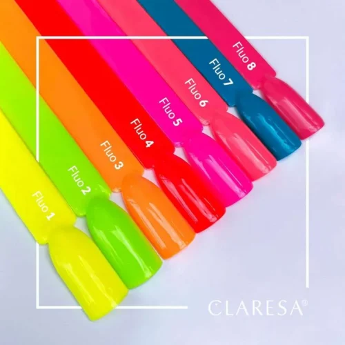 foto muestrario de color fluo claresa
