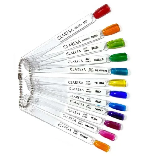 foto muestrario de color jelly claresa