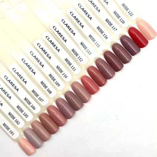 foto muestrario de color nudes claresa