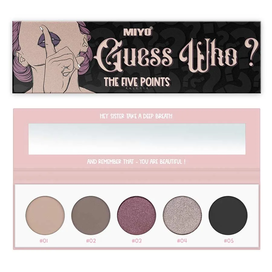 foto paleta de sombras five points miyo 21 guess who