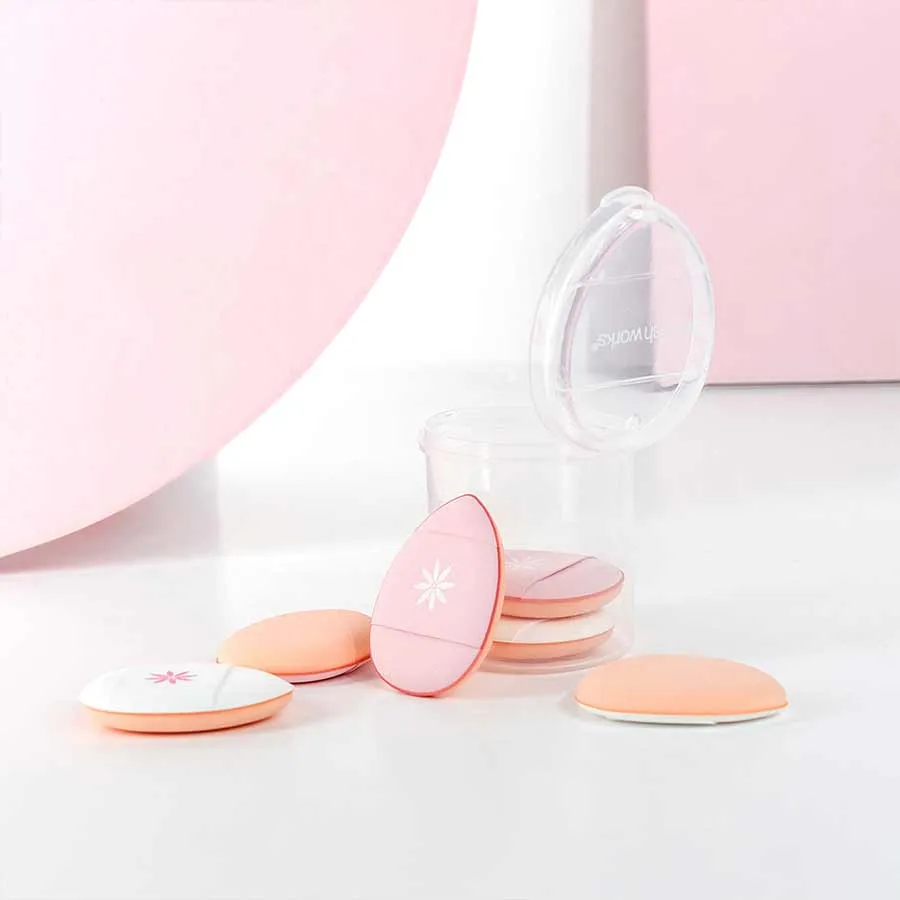 foto set de mini borlas de maquillaje brushworks 3