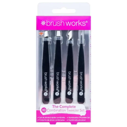 foto set de pinzas depilatorias brushworks