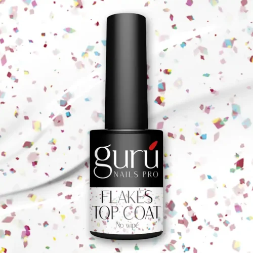 Top Coat Flakes No Wipe semipermanente Gurú