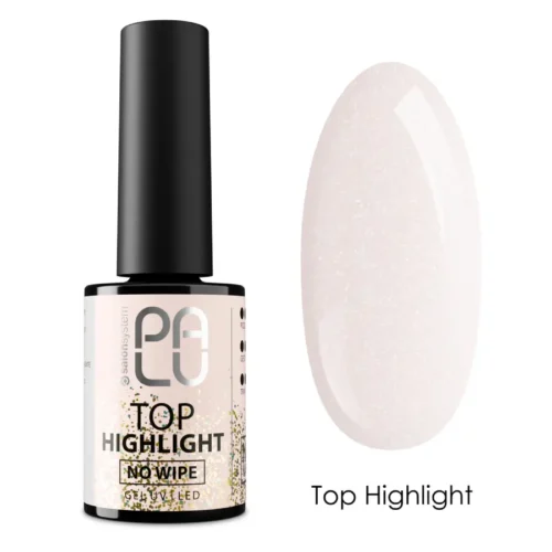 imagen top coat semipermanente highlight no wipe palu