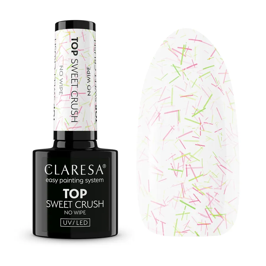 imagen top coat semipermanente sweet crush no wipe claresa